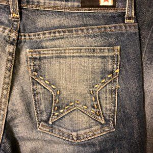 People's Liberation Bella Gold Lurex Jeans Size 26